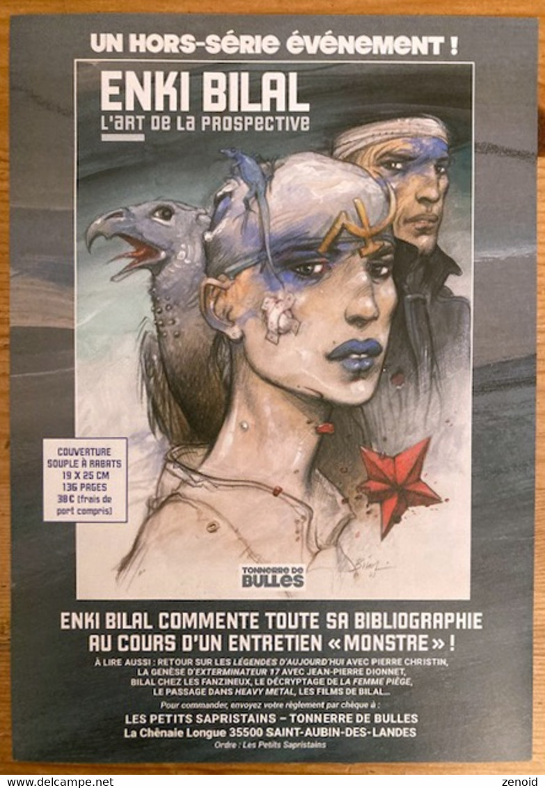 Flyer Pub. Enki Bilal - L'Art De La Prospective - Bilal