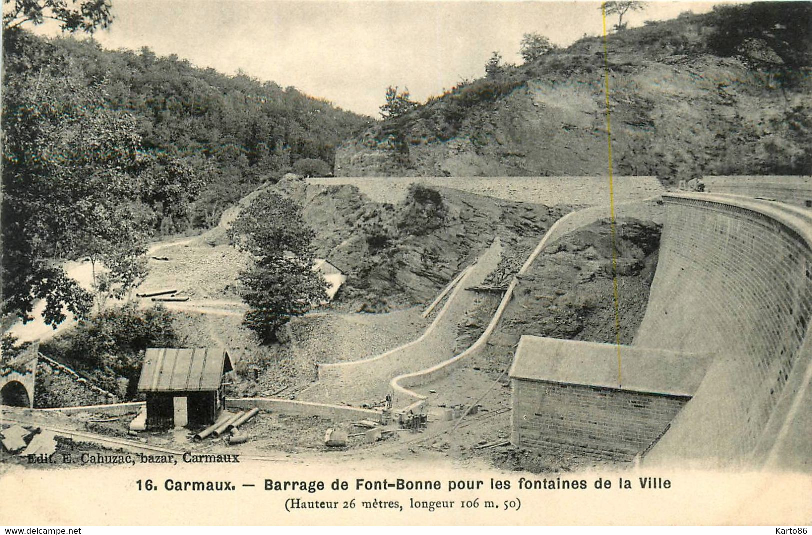 Carmaux * Le Barrage De Font Bonne Pour Les Fontaines De La Ville * Travaux Chantier - Carmaux