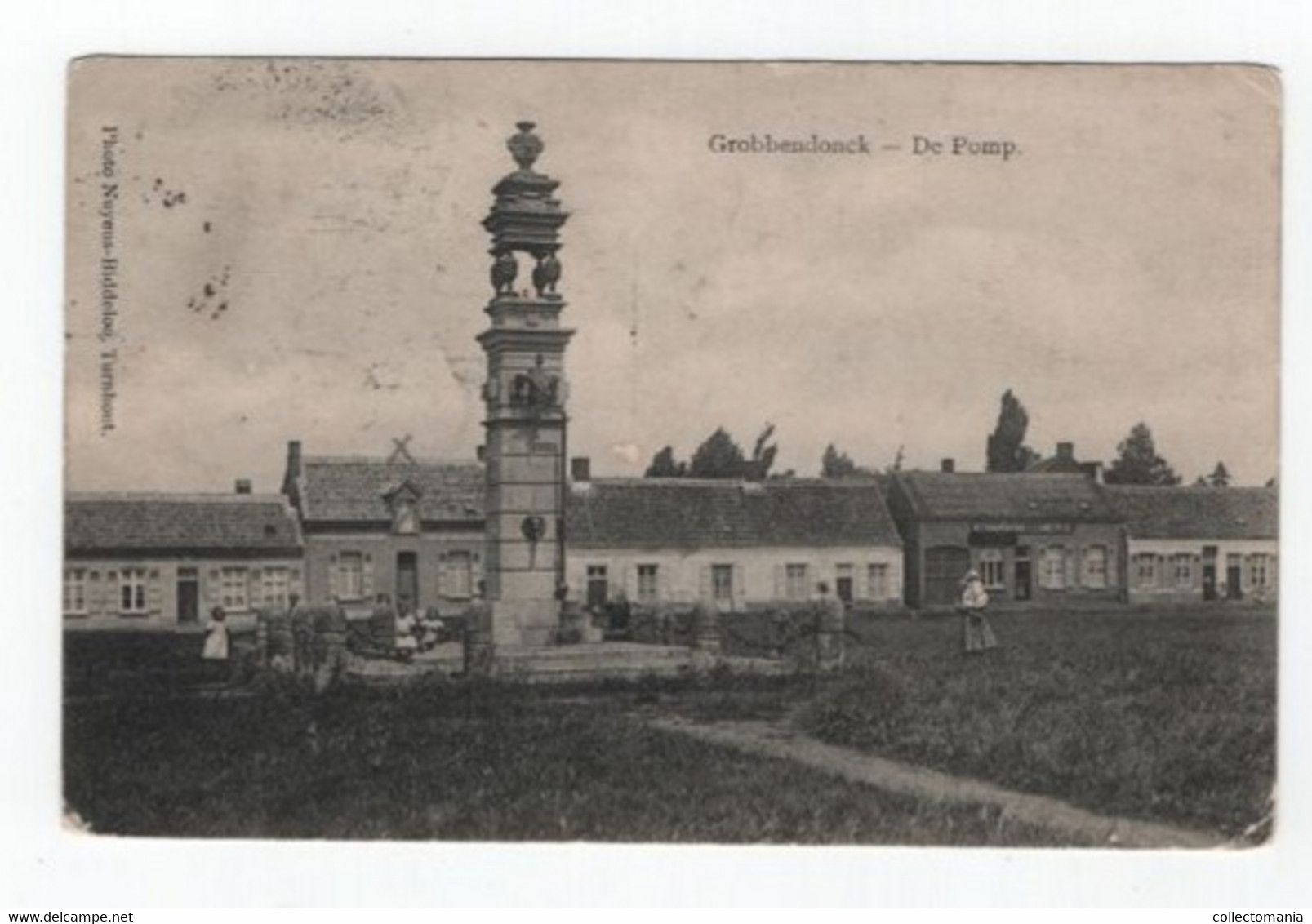 1 Oude Postkaart Grobbendonck   Grobbendonk   De Pomp & Den Blijk  Werkmanskring St. Lambertus - Grobbendonk