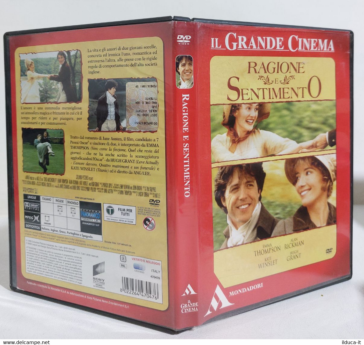 I109613 DVD - RAGIONE E SENTIMENTO - Di Ang Lee - Emma Thompson, Hugh Grant 1996 - Romantic