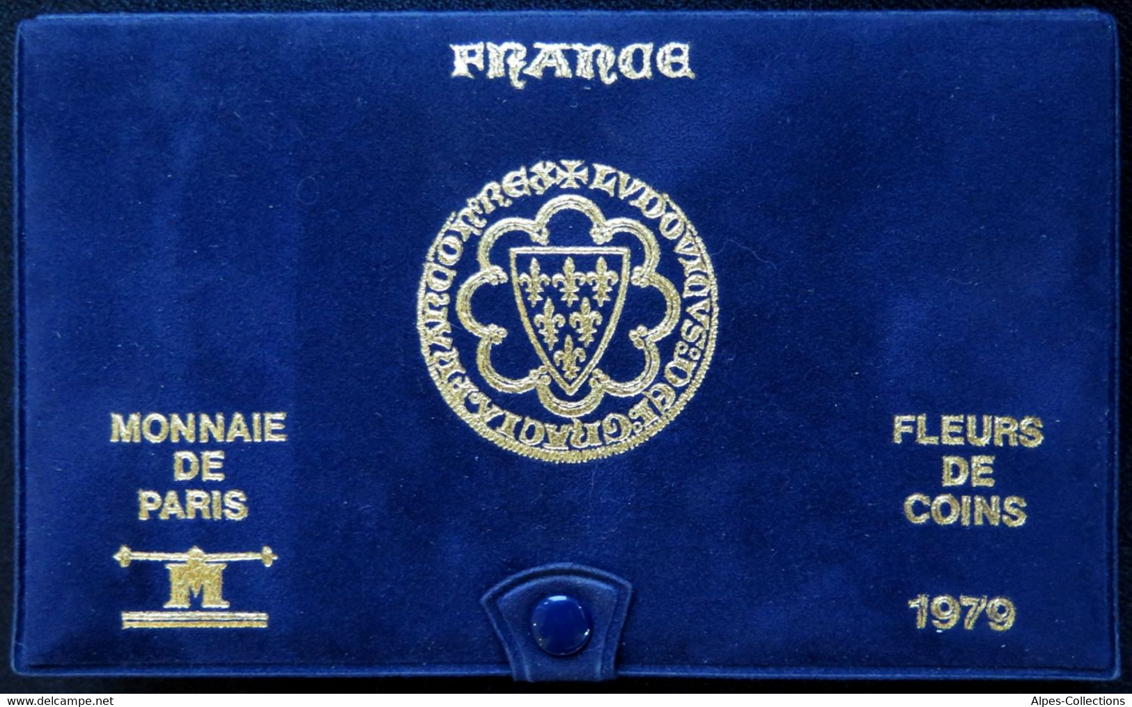 F5000.30 - COFFRET FLEURS DE COINS - 1979 - 1 Centime à 50 Francs - BU, Proofs & Presentation Cases