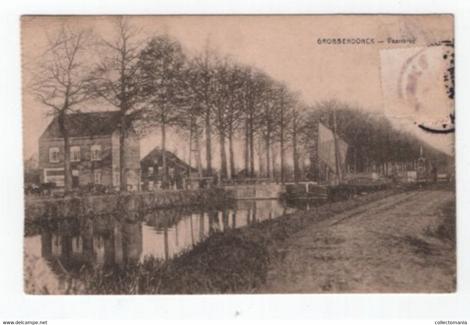 1 Oude Postkaart Grobbendonck   Grobbendonk  Vaartbrug -  Stempel : Corneel Mayne 18e BP Padvinders Is De Verzender - Grobbendonk