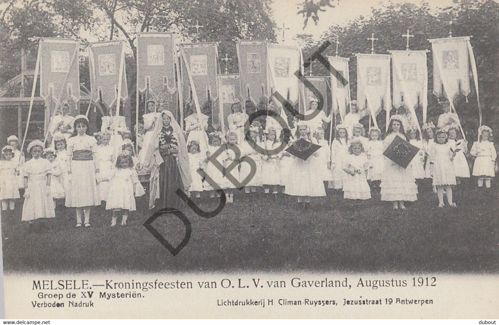 Postkaarte/Carte Postale - MELSELE - Kroningsfeesten Van OLV Van Gaverland, Augustus 1922 (C2801) - Beveren-Waas