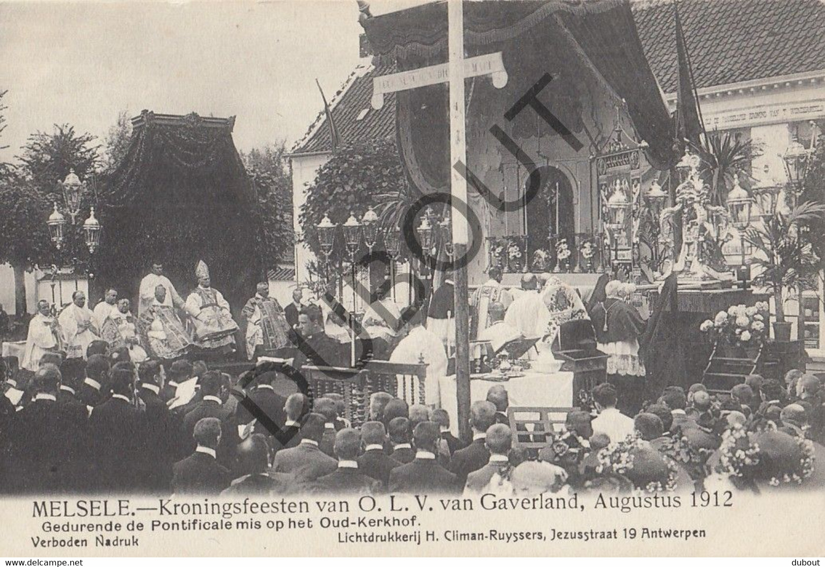 Postkaarte/Carte Postale - MELSELE - Kroningsfeesten Van OLV Van Gaverland, Augustus 1922 (C2786) - Beveren-Waas