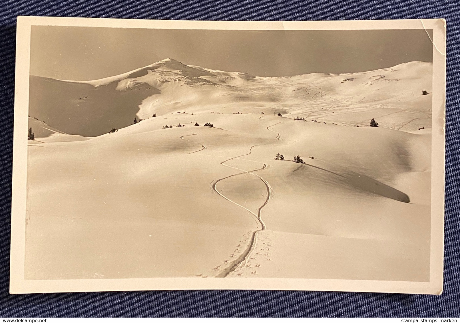 AK Fotographie Flumserberg, Prodkamm Abfahrt Gestempelt/o St.Gallen 1939 - Flums