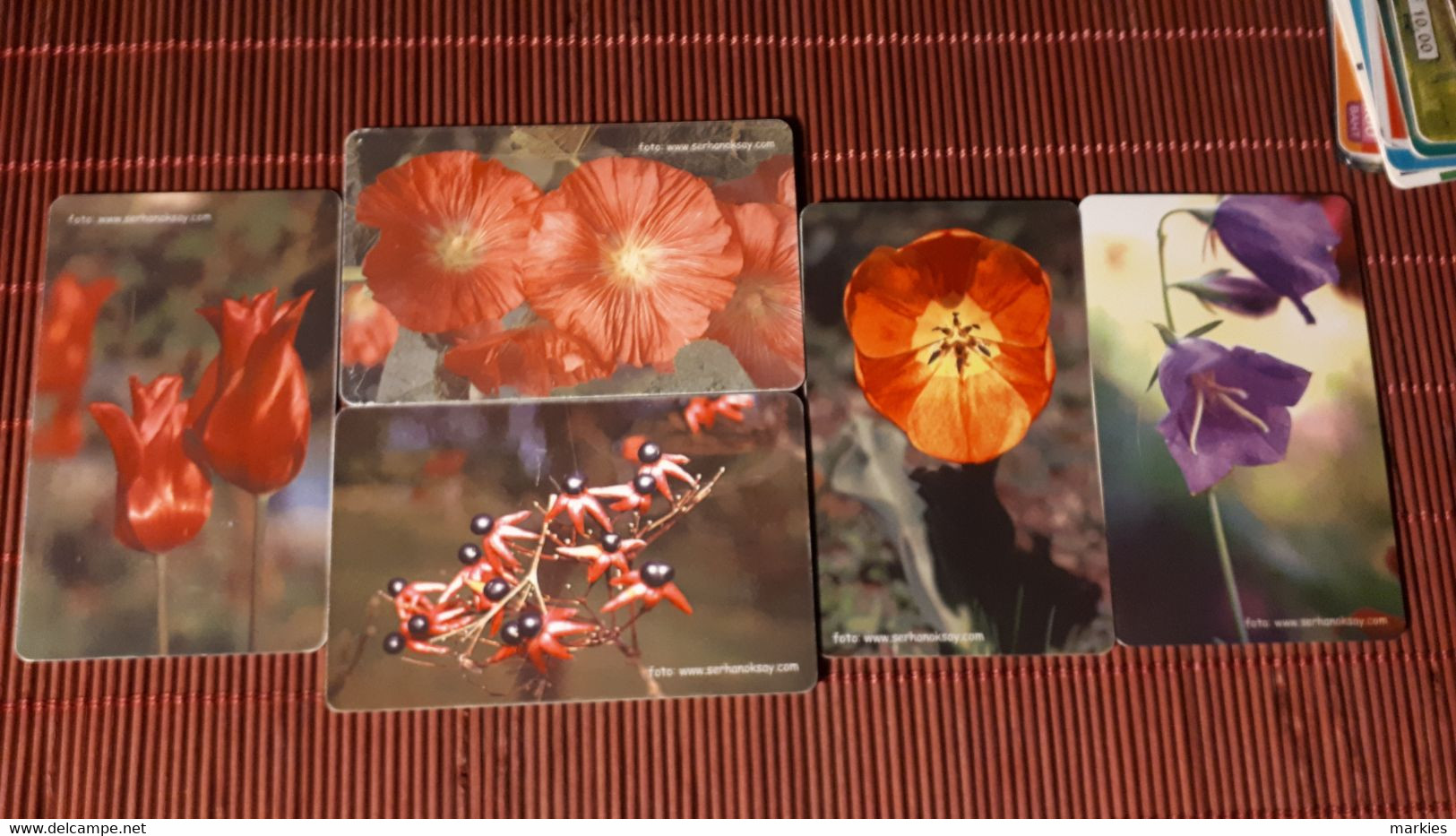 Flowers 5 Phonecards Used - Türkei