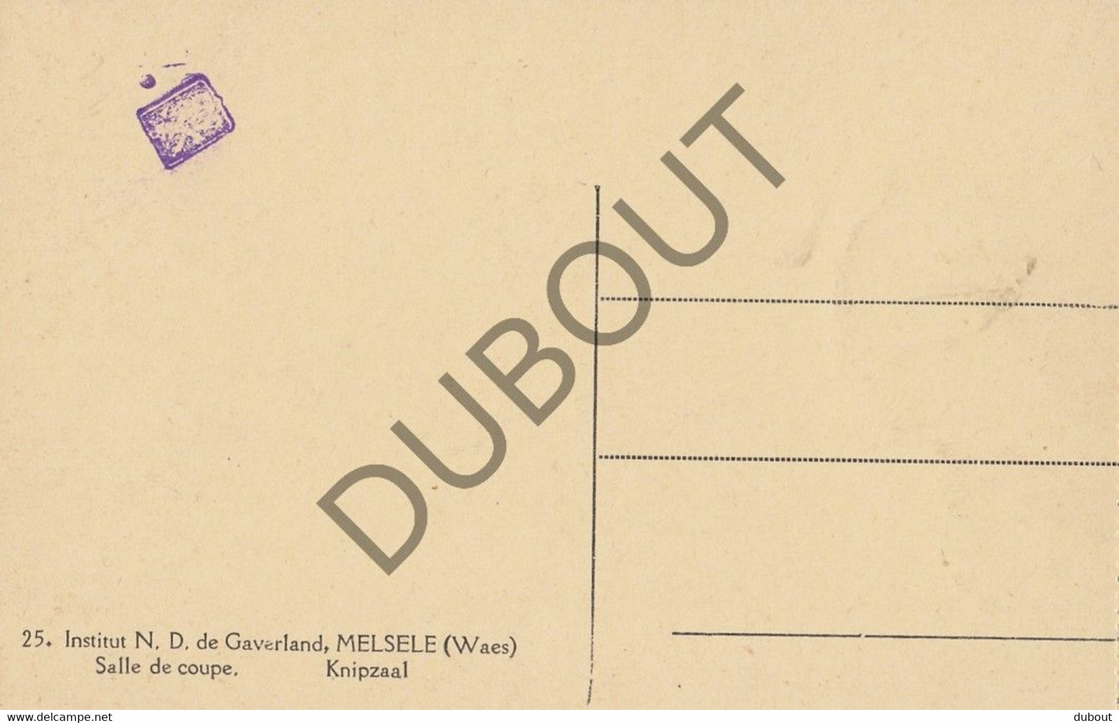 Postkaarte/Carte Postale - MELSELE - Instituut ND De Gaverland (C2709) - Beveren-Waas