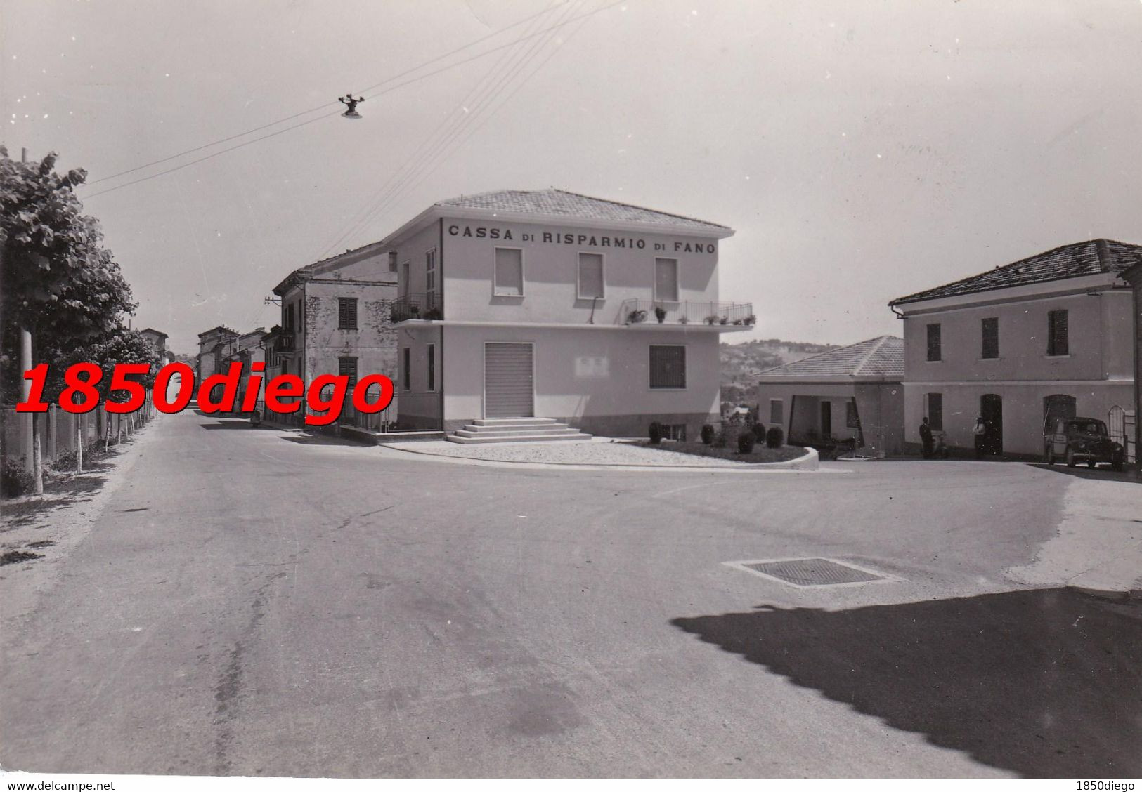 MONTEPORZIO - CORSO PRINCIPALE INCROCIO VIA ROMA F/GRANDE VIAGGIATA 1960 ANIMAZIONE - Fano