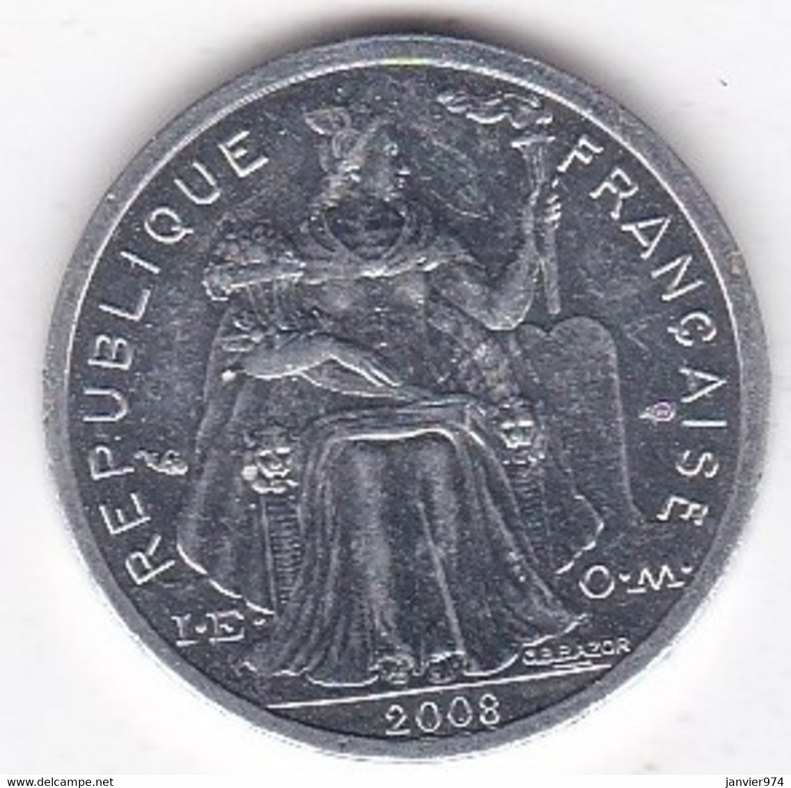 Nouvelle-Calédonie . 1 Franc 2008, En Aluminium . - Nouvelle-Calédonie