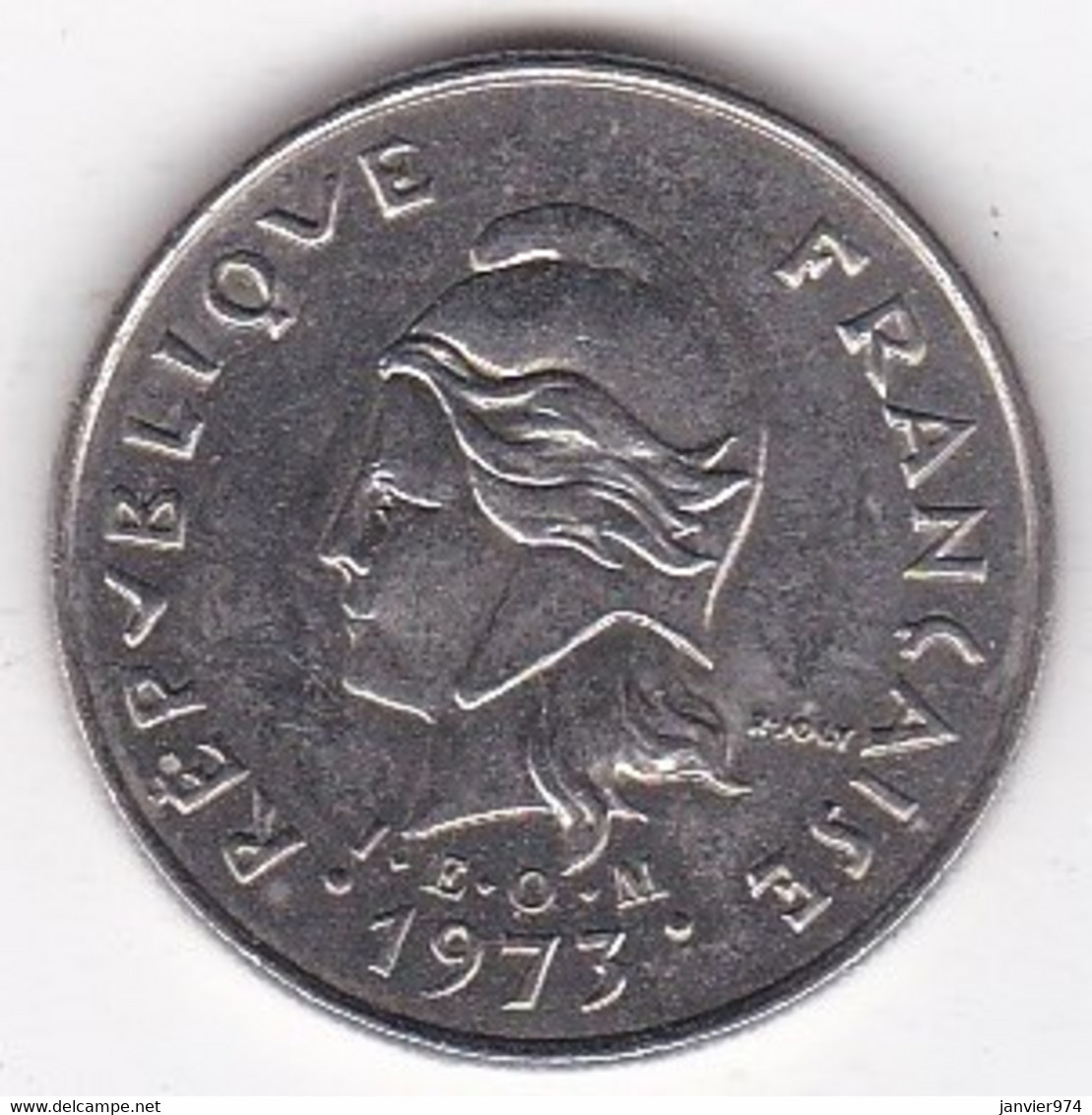 Nouvelle-Calédonie. 10 Francs 1973. En Nickel - Nieuw-Caledonië