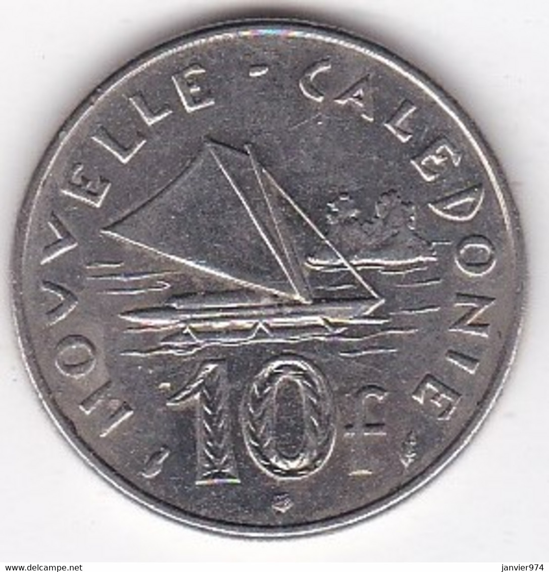 Nouvelle-Calédonie. 10 Francs 1977 . En Nickel - Nieuw-Caledonië