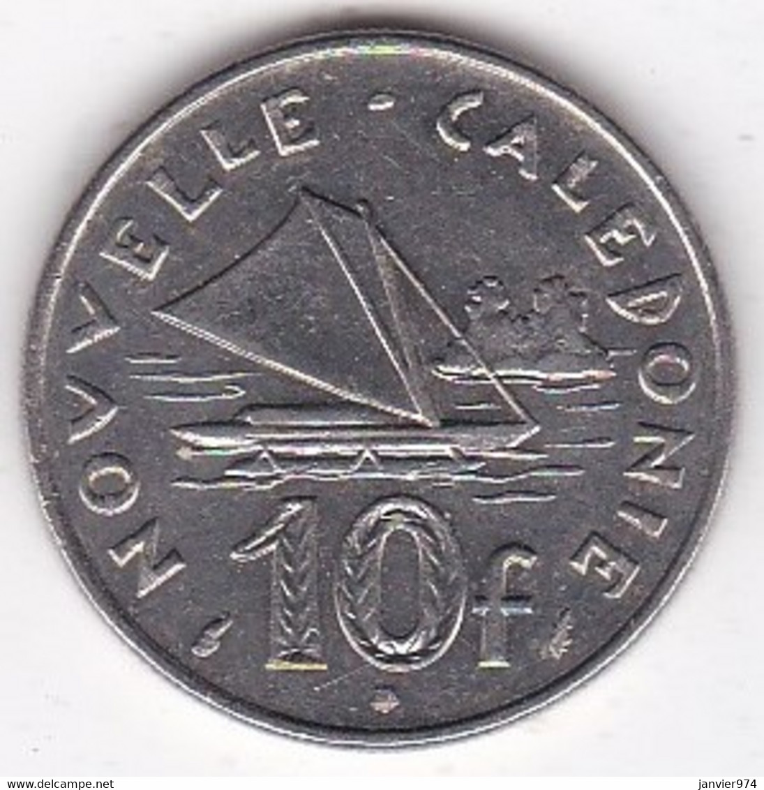 Nouvelle-Calédonie. 10 Francs 1977 . En Nickel - Nieuw-Caledonië