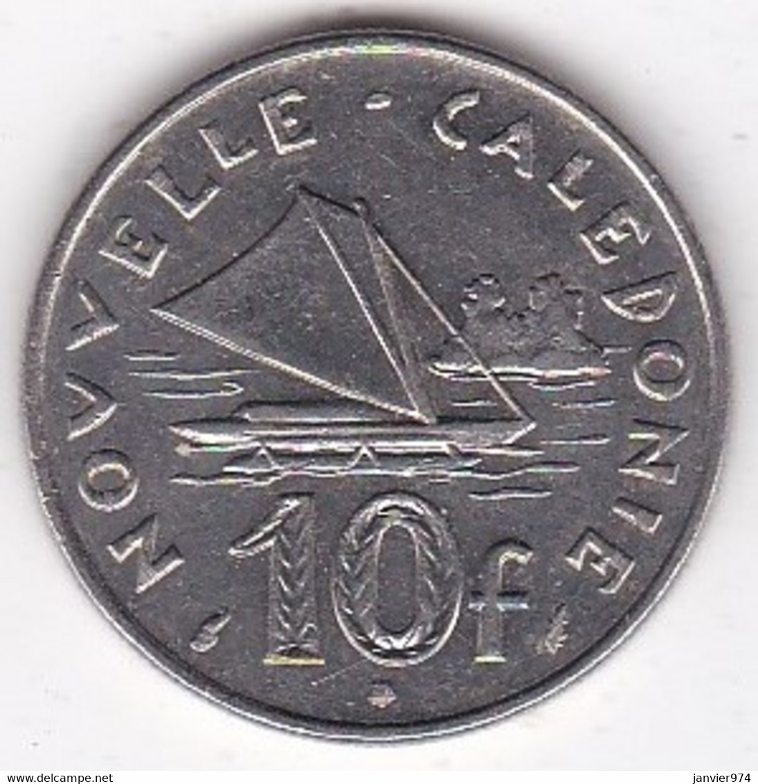 Nouvelle-Calédonie. 10 Francs 1977 . En Nickel - Nouvelle-Calédonie