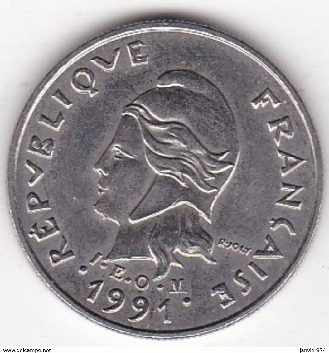 Nouvelle-Calédonie. 10 Francs 1991 . En Nickel - Nouvelle-Calédonie