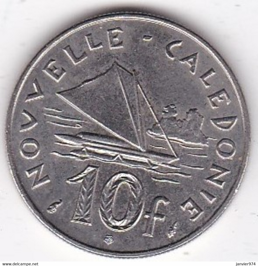 Nouvelle-Calédonie. 10 Francs 1991 . En Nickel - Nuova Caledonia