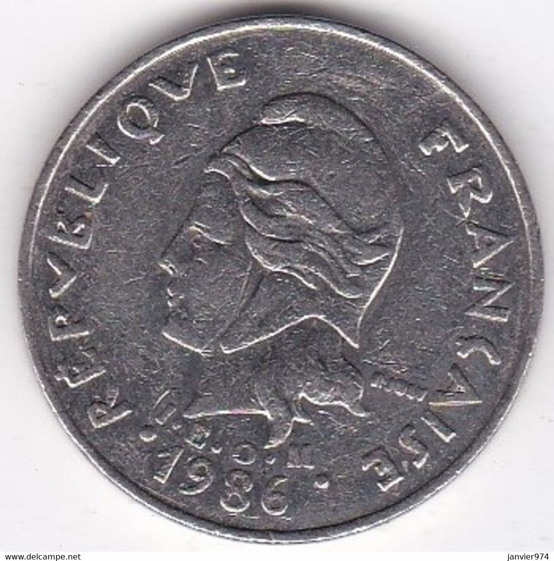 Nouvelle-Calédonie. 20 Francs 1986. En Nickel - Nouvelle-Calédonie
