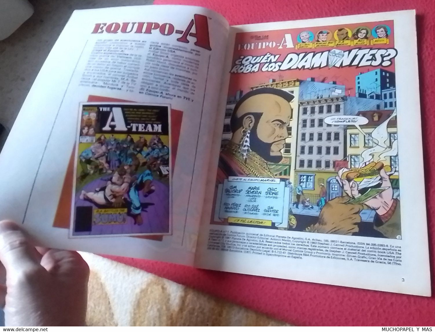 ESPAGNE SPAIN ANTIGUO COMIC TEBEO COMICS FORUM JUVENIL EL EQUIPO A-TEAM Nº 1 1987 SERIE OFRECIDA POR TVE VER FOTOS...... - Fumetti Antichi