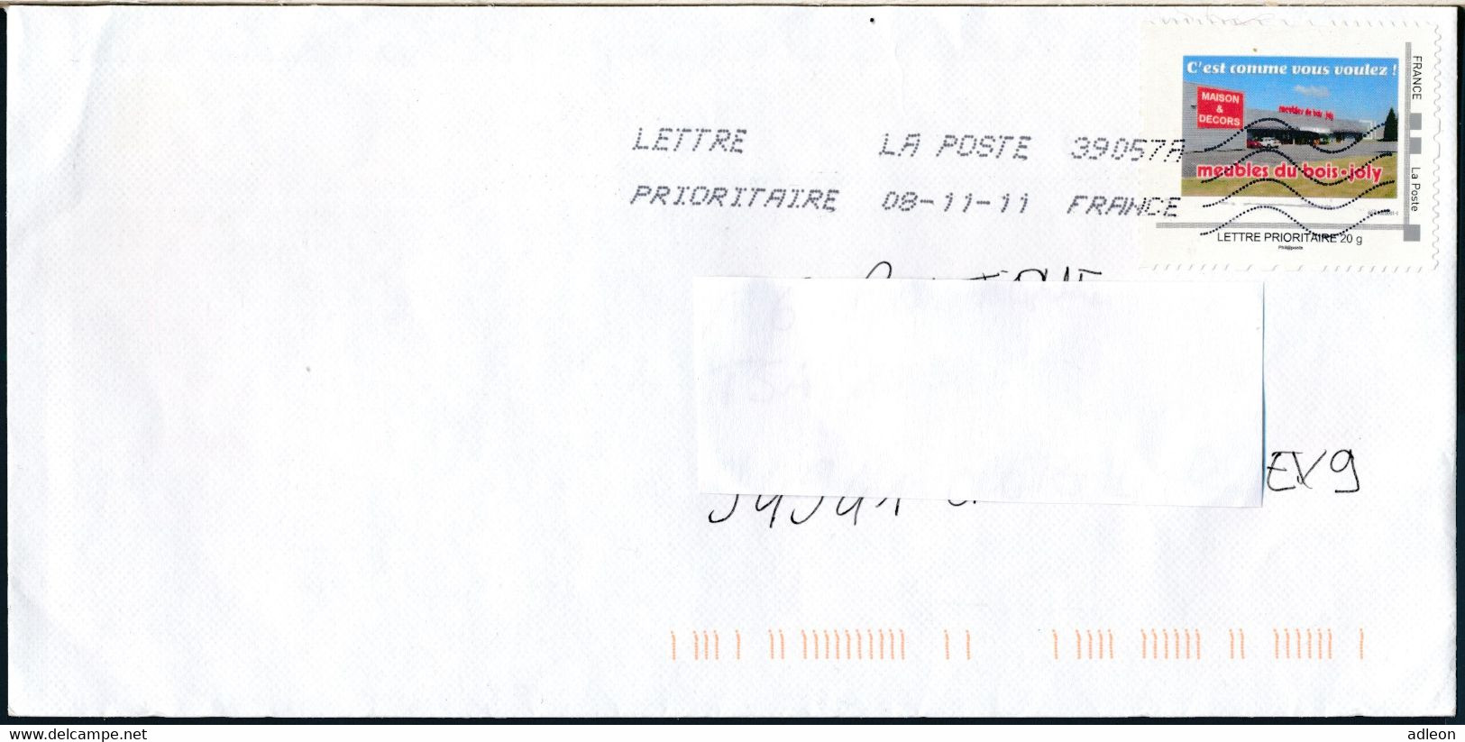 France-IDTimbres - Meubles Du Bois-Joly - YT IDT 7 Sur Lettre Du 08-11-2011 - Briefe U. Dokumente