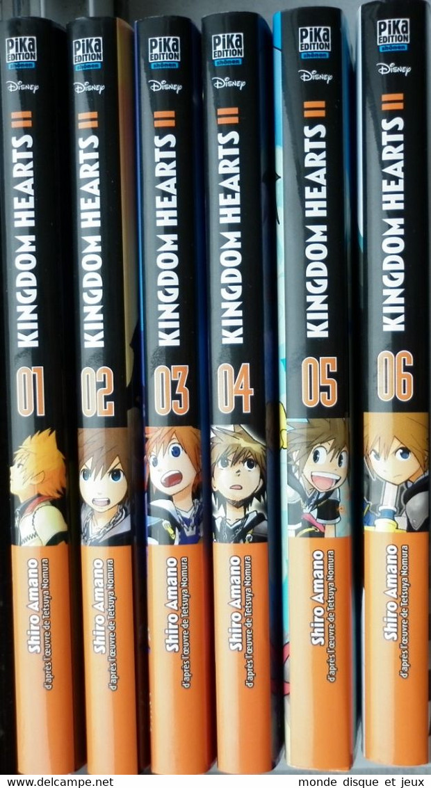Kingdom Hearts 2 II Mangas Volume 1 à 6 VF Pika Edition Collection Lot 6 Mangas - Lots De Plusieurs Livres