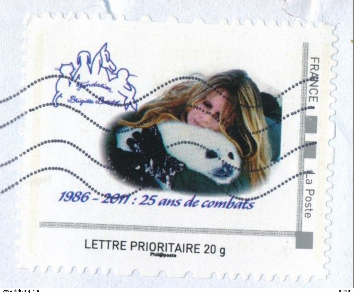 France-IDTimbres - Fondation Brigitte Bardot - YT IDT 7 Sur Lettre Du 10-06-2013 - Cartas & Documentos