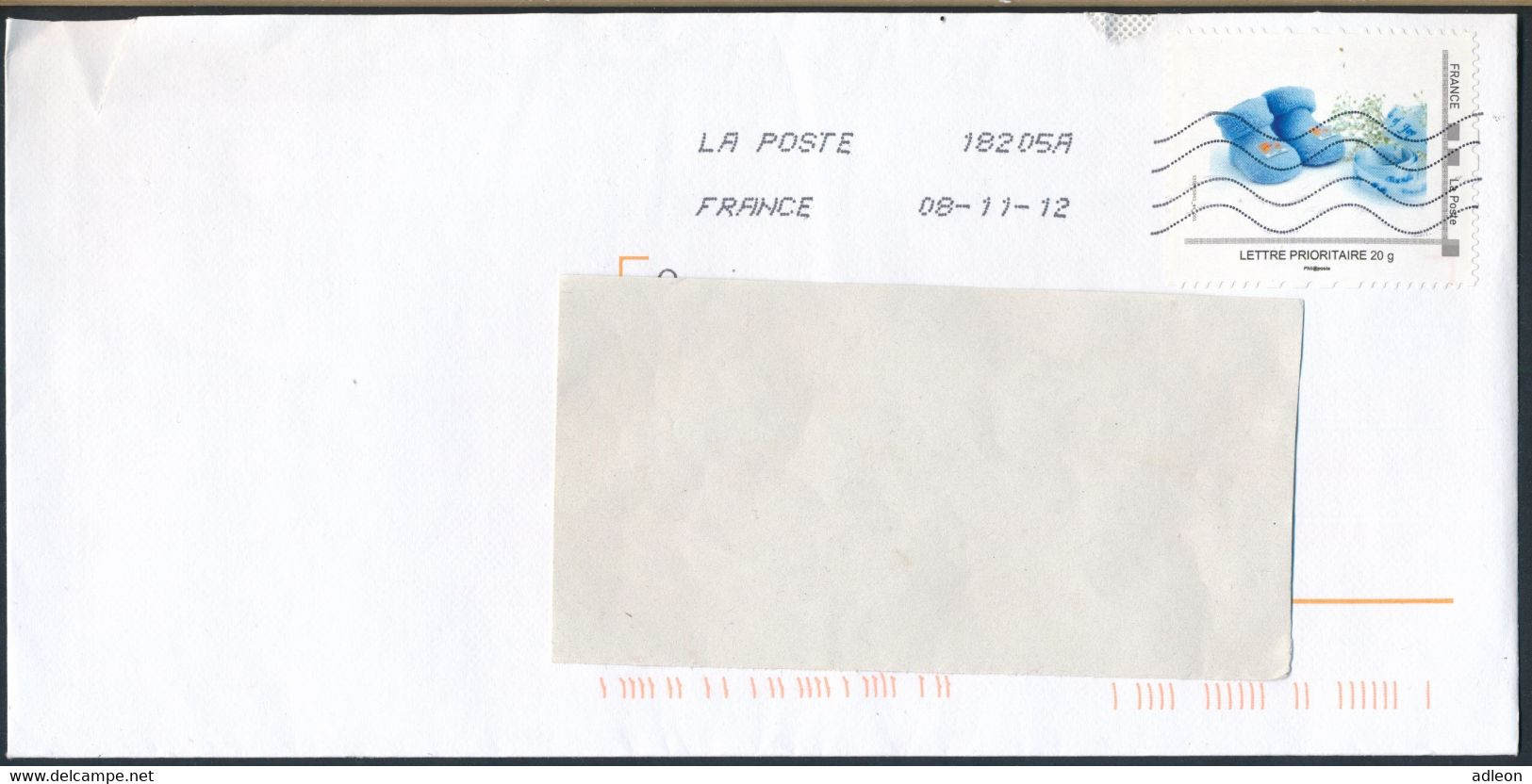 France-IDTimbres - Chaussons De Nouveau-né - YT IDT 7 Sur Lettre Du 08-11-2012 - Cartas & Documentos