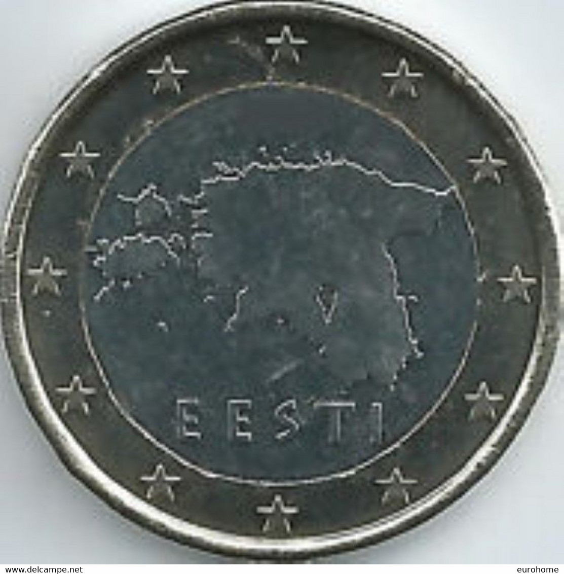 Estland  2022   1 Euro  Deze Zeer Zeldzame UNC Munt Komt Uit De BU Set    UNC Du Coffret  !!!!! - Estonia