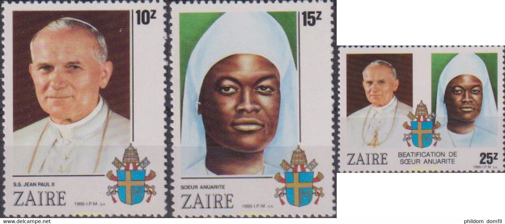 628153 MNH ZAIRE 1986 BEATIFICACION DE LA HERMANA ANUARITE - 1980-1989