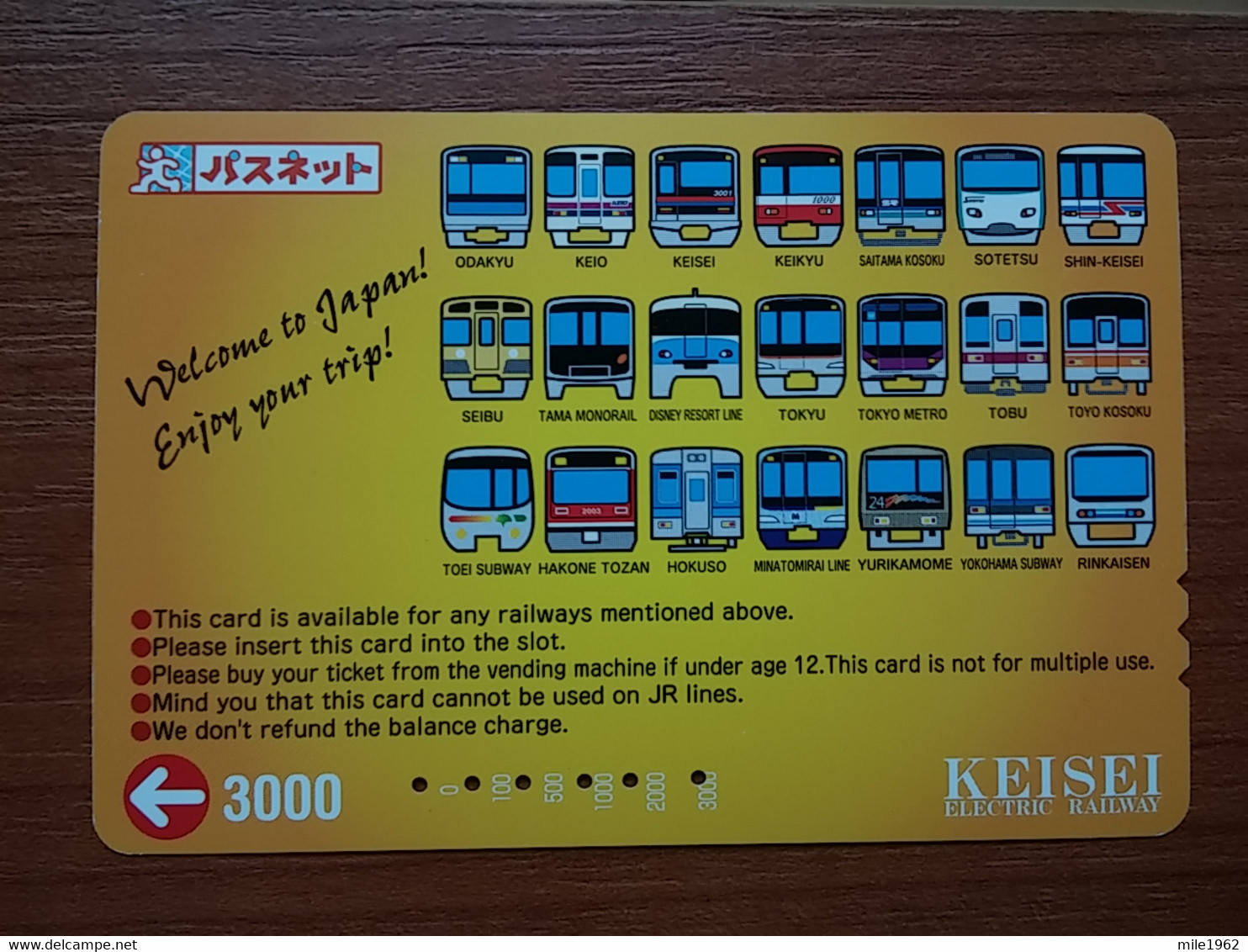 T-464 - JAPAN, Japon, Nipon, Carte Prepayee, Prepaid Card, Chemin De Fer, Railway, Train - Treni