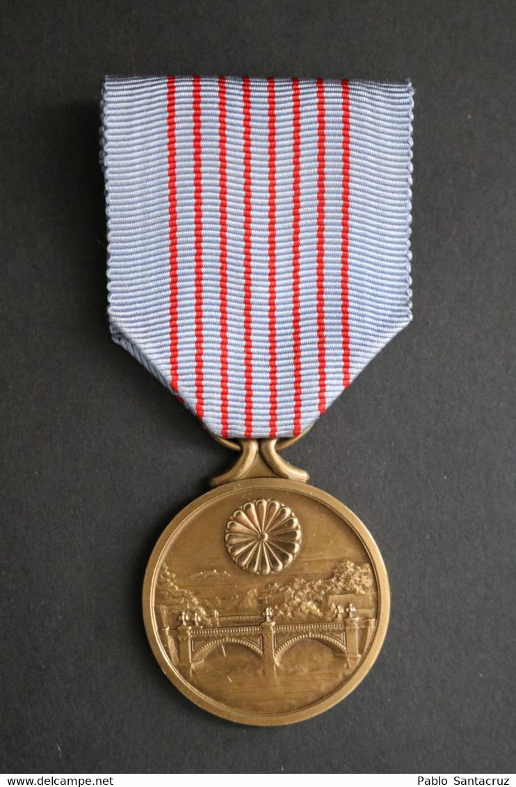WW2 Japón Medalla Japonesa Conmemorativa 2600 Años Imperio + Caja. Segunda Guerra Mundial 1939-1945. - Autres & Non Classés