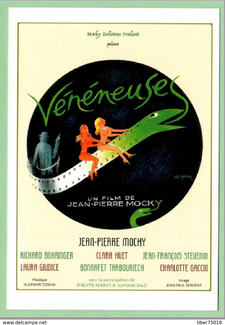 Carte Postale : Vénéneuses (cinéma - Affiche - Film De J.P. Mocky) Illustration Léo Kouper (serpent) - Kouper