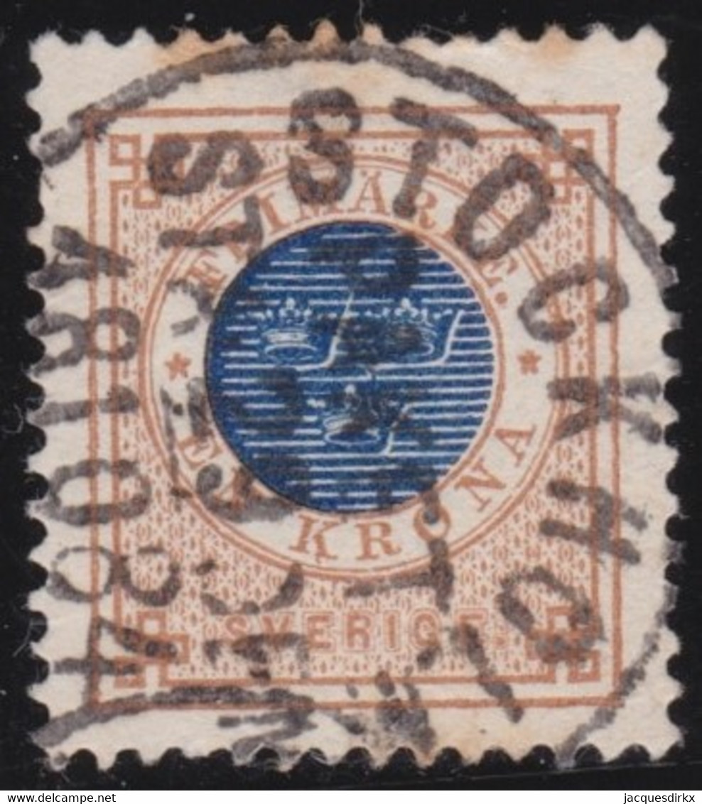 Sweden   .    Y&T   .      26       .     O   .     Cancelled - Used Stamps