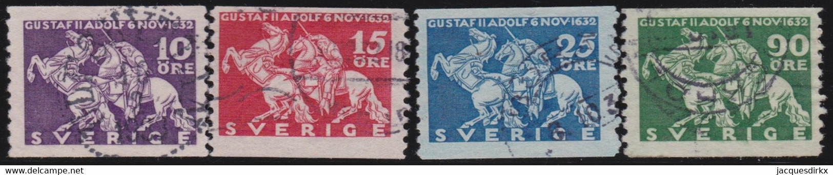 Sweden   .    Y&T   .     224/227      .      O      .     Cancelled - Used Stamps