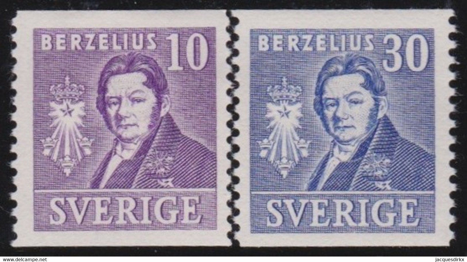 Sweden   .    Y&T   .      275+277     .     *     .     Mint-hinged - Unused Stamps