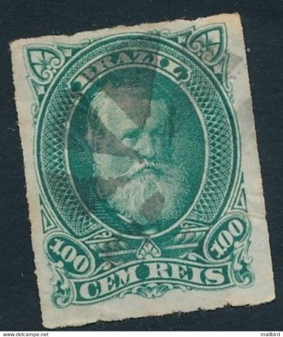 Stamp Brazil 1878 100 Reis | CEM Reis - Gebraucht