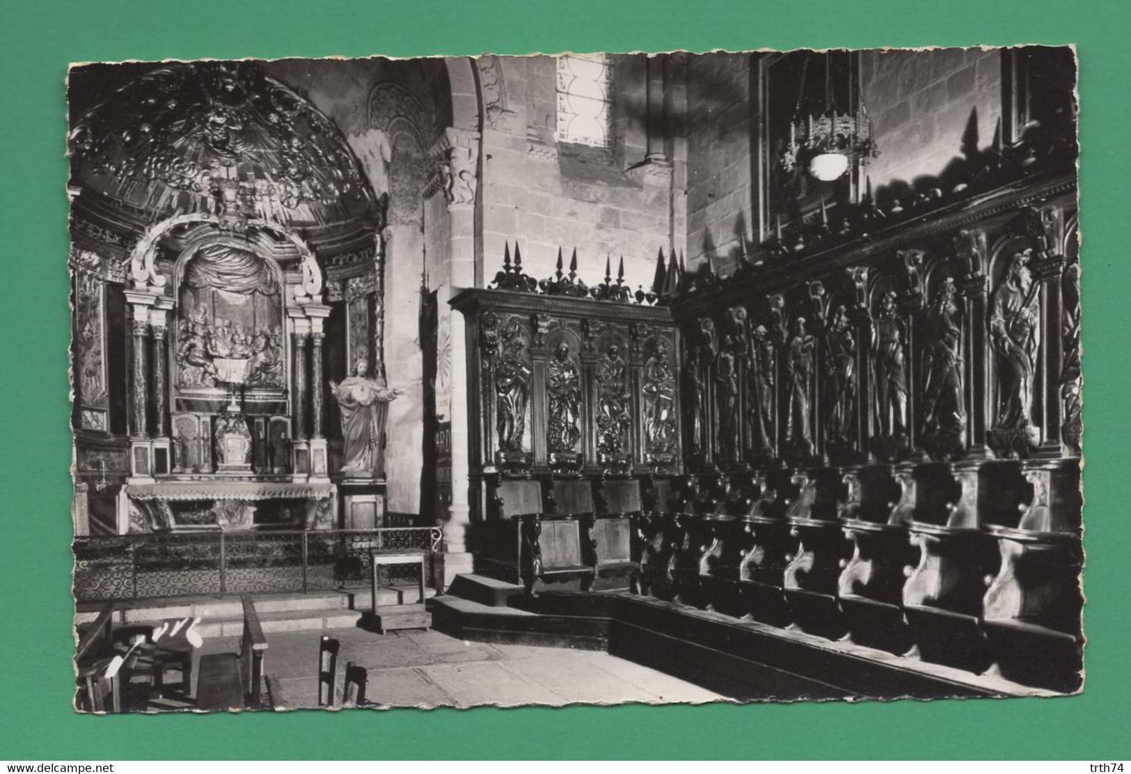 64 Lescar Intérieur De La Cathédrale, Les Stalles Et L'autel De La Cène édition Jove Pau - Lescar