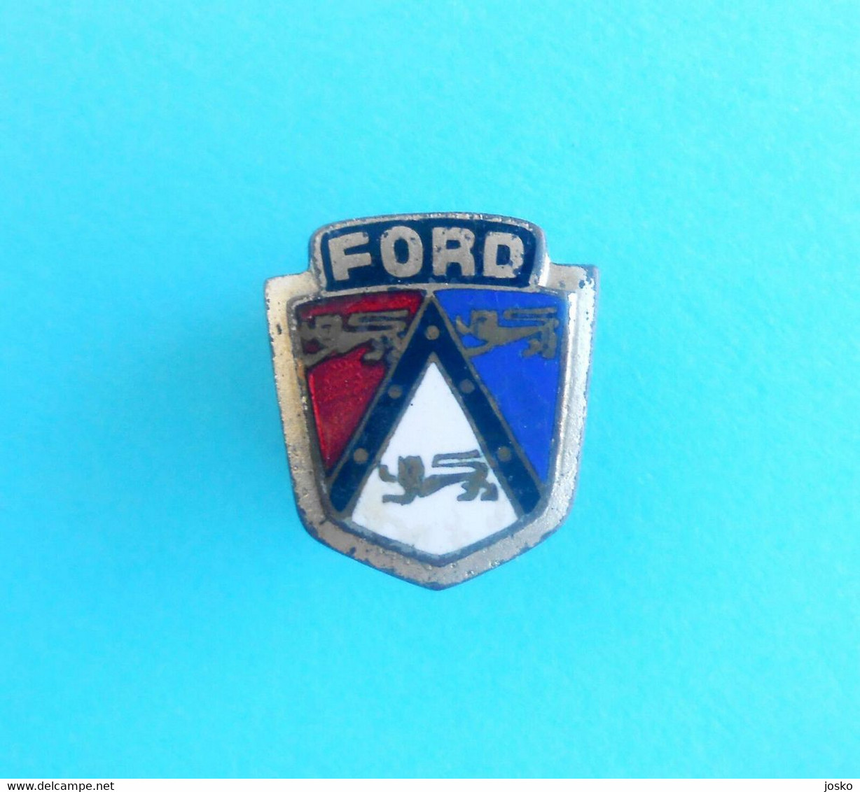 FORD - Nice Old And Rare Enamel Buttonhole Pin Badge * Car Automobil Automobile USA United States - Ford
