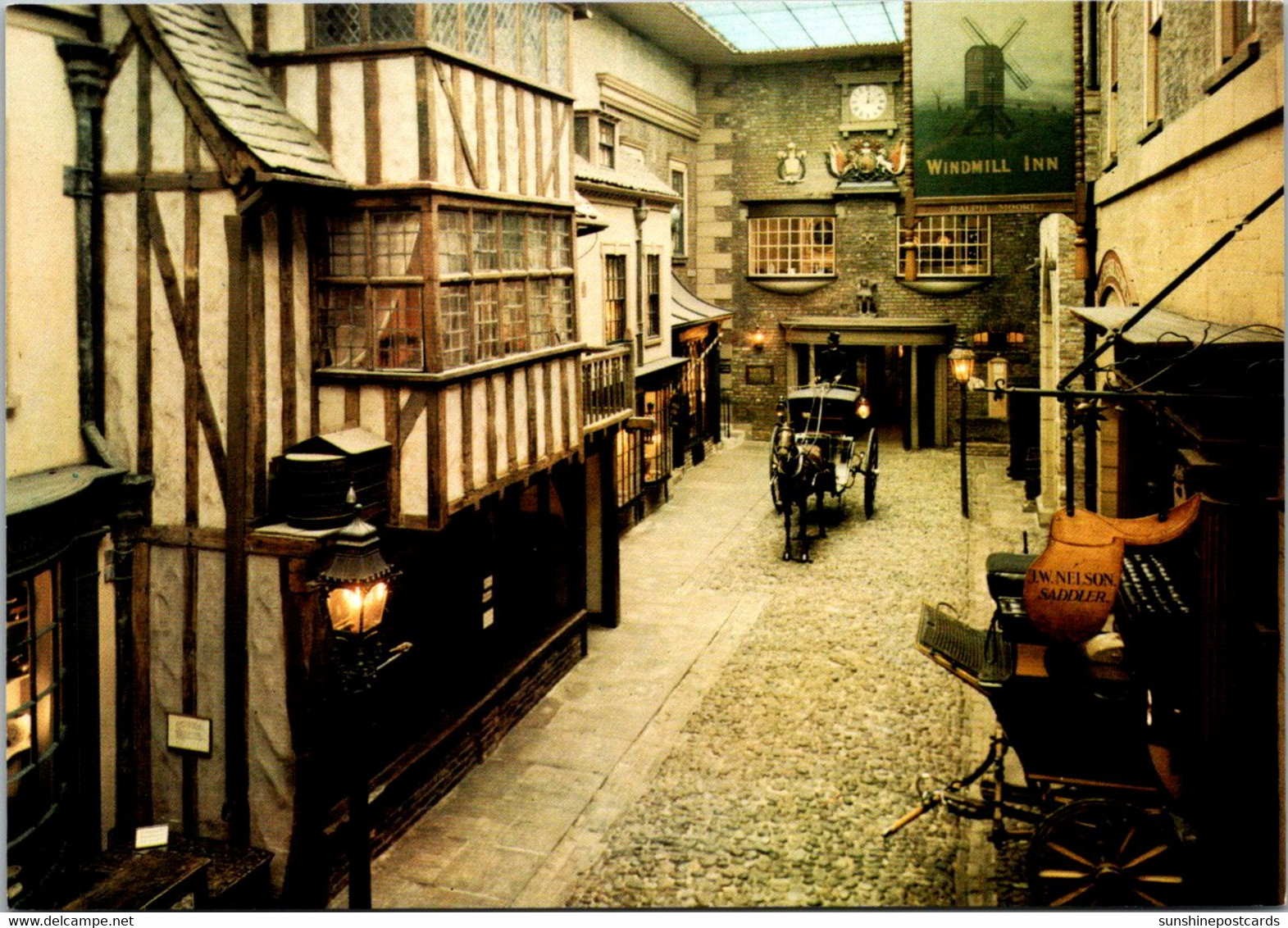 England York Castle Museum "Kirkgate" Reconstructed Cobbled Street - York