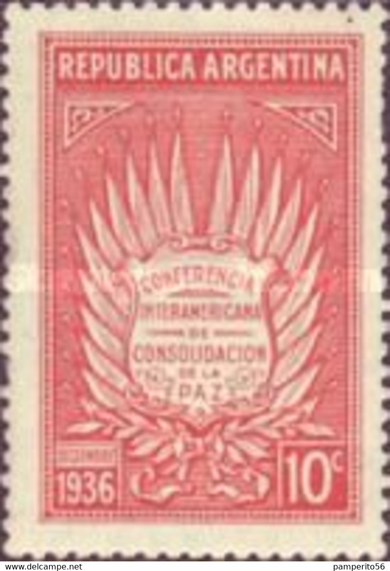 ARGENTINA - AÑO 1936 -  Congreso Interamericano Para El Mantenimiento De La Paz. Buenos Aires. - Ungebraucht