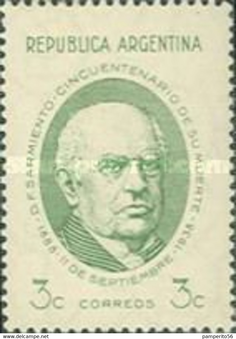 ARGENTINA - AÑO 1938 -  50º Aniversario De La Muerte Del Presidente Faustino Sarmiento, 1.811 - 1.888 - Nuevos