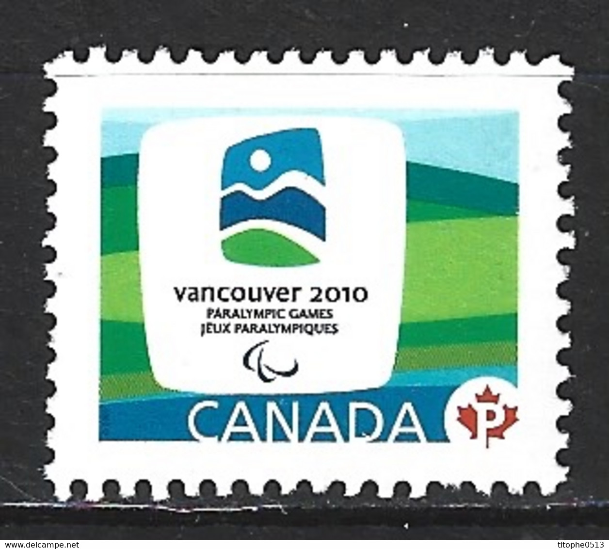 CANADA. Timbre De 2009. Jeux Paralympiques De Vancouver. - Hiver 2010: Vancouver