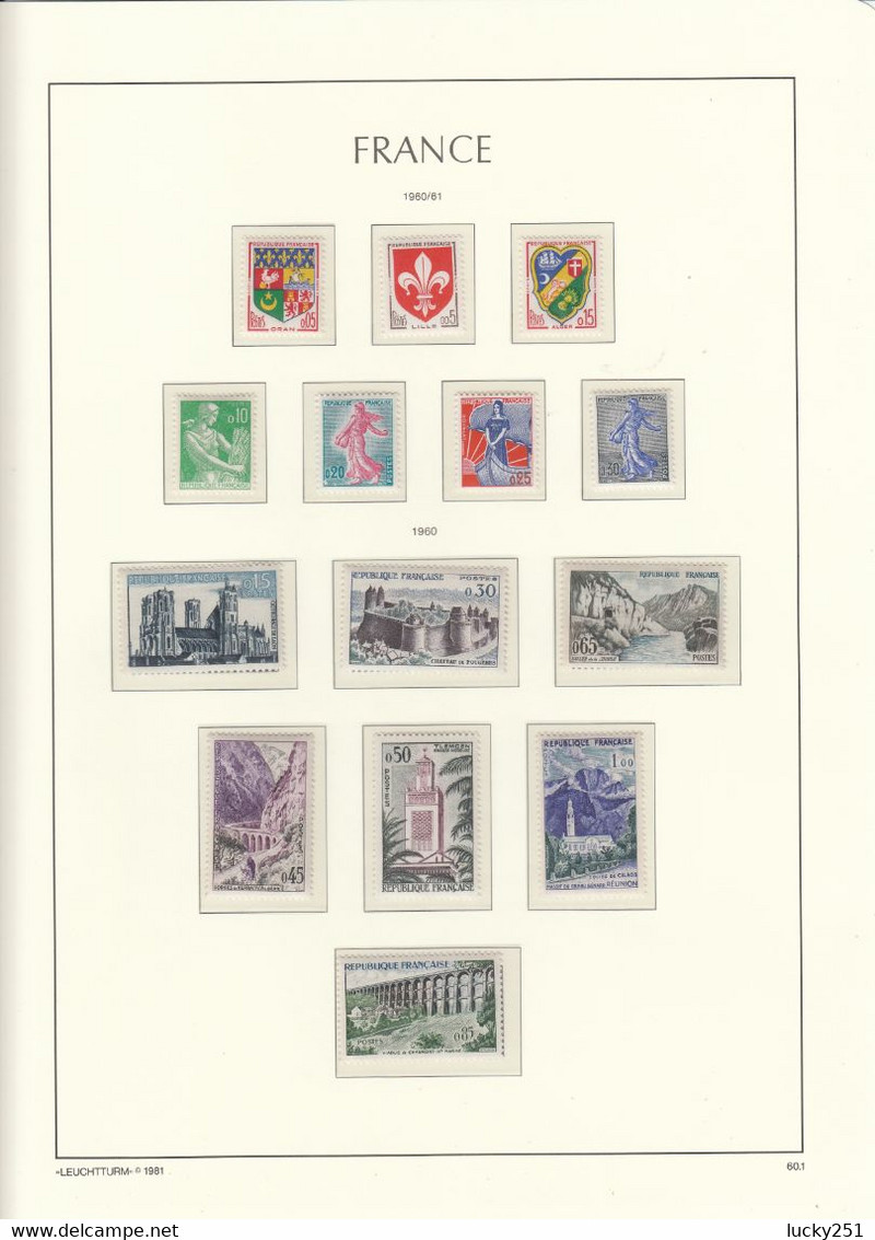 France - Album Leuchtturm avec étui - Volume N° 2 - Années 1960-1979 - Très Beau - Timbres inclus (Complet) +Variétés