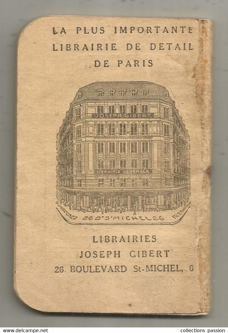 AGENDA SCOLAIRE Trimestriel ,1952, 2e Trim., J. Gibert, Paris,10 Pages écrites, Calendrier, 6 Scans, Frais Fr 4.00e - Petit Format : 1941-60