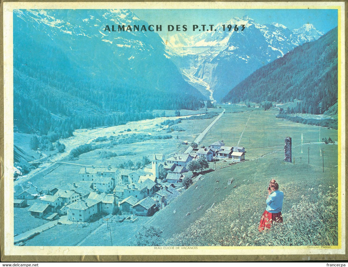 029 - ALMANACH DES P.T.T  1963 - Grand Format : 1961-70