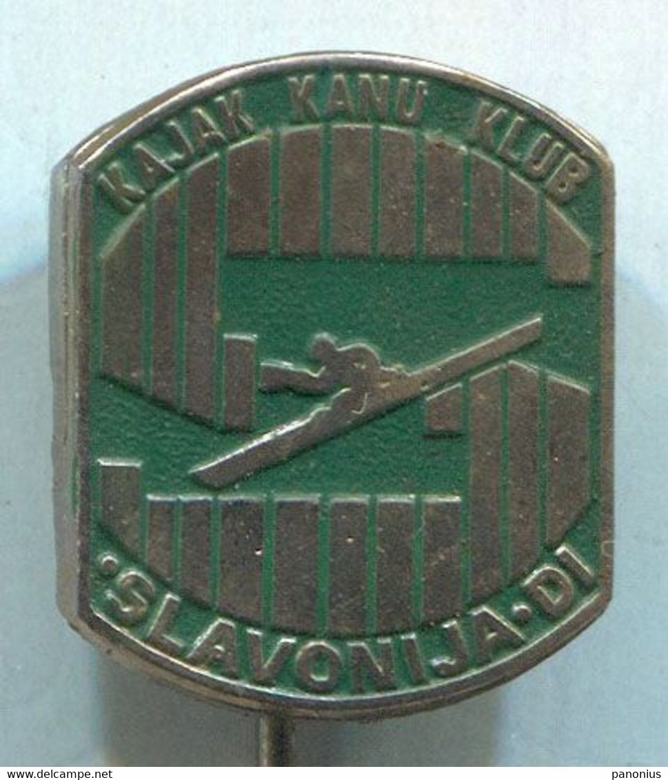 Rowing Kayak Canoe - Club Slavonija DI Slavonski Brod Croatia, Vintage Pin Badge Abzeichen - Roeisport