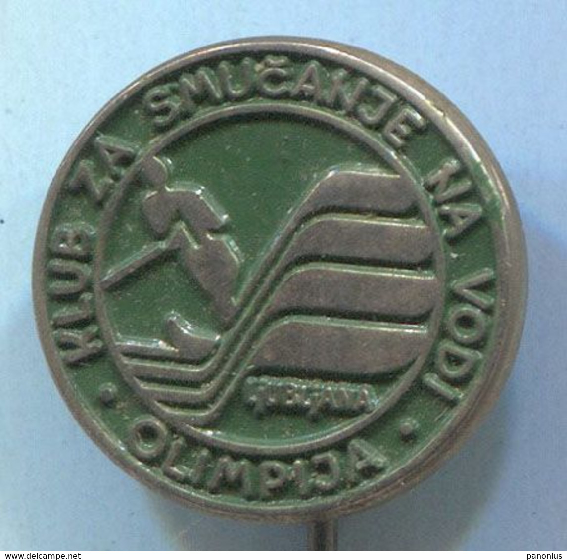 Water - Skiing, Club Olimpija Ljubljana Slovenia, Vintage Pin Badge Abzeichen - Ski Náutico