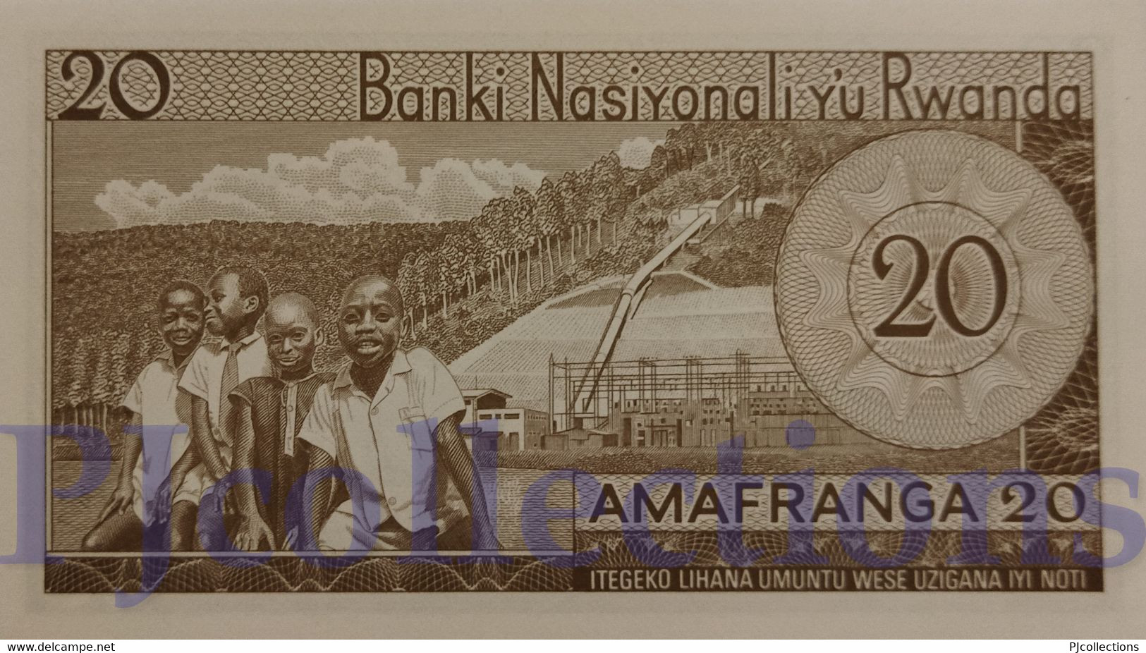 RWANDA 20 FRANCS 1976 PICK 6e UNC - Rwanda