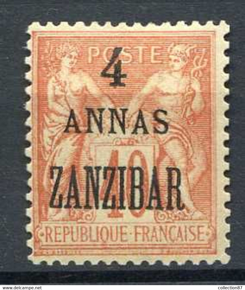 ZANZIBAR  > Yvert N° 26A * Signé Brun Surcharge En 2 Tirages < Neuf Ch. - MH * - Neufs