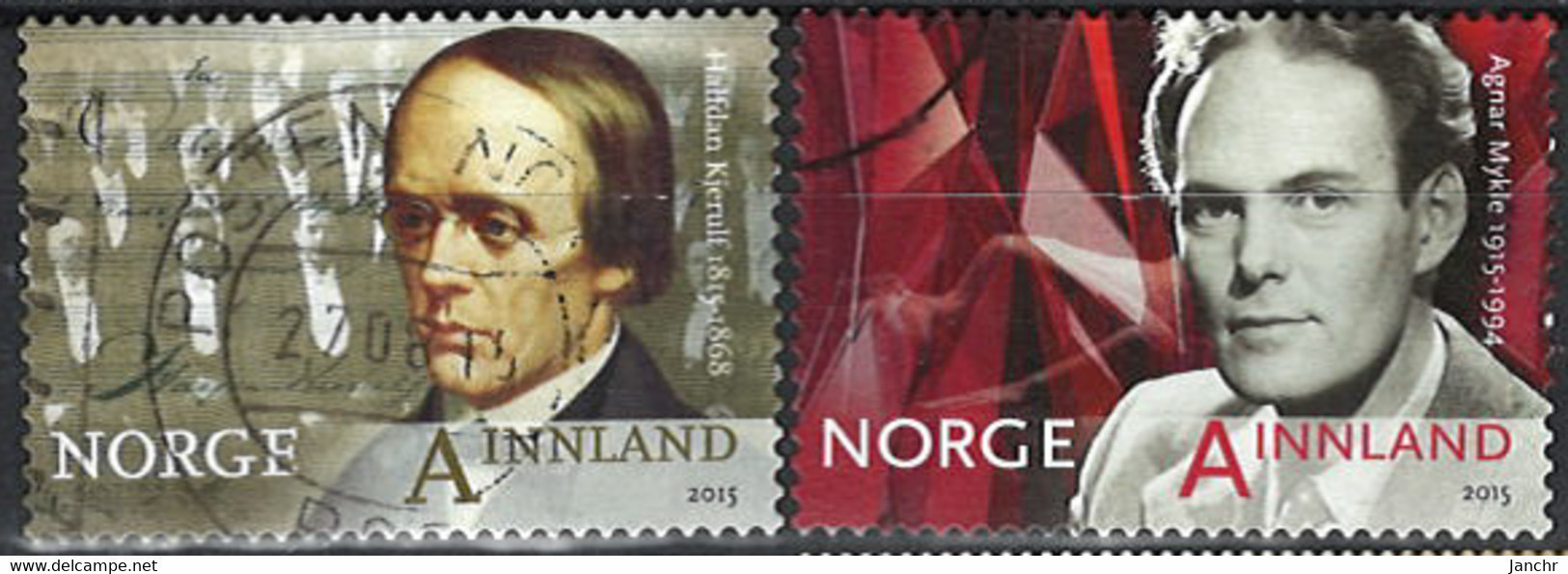 Norwegen Norway 2015. Mi.Nr. 1890-1891, Used O - Oblitérés