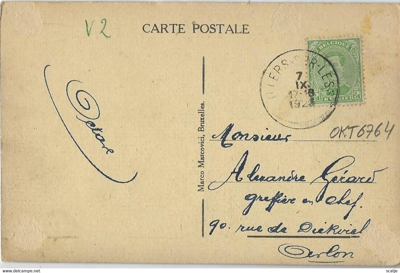 Villers-s/Lesse.   -   Château Riyal De Ciertgnon Et La Lesse.  -   1926  Naar   Arlon - Rochefort
