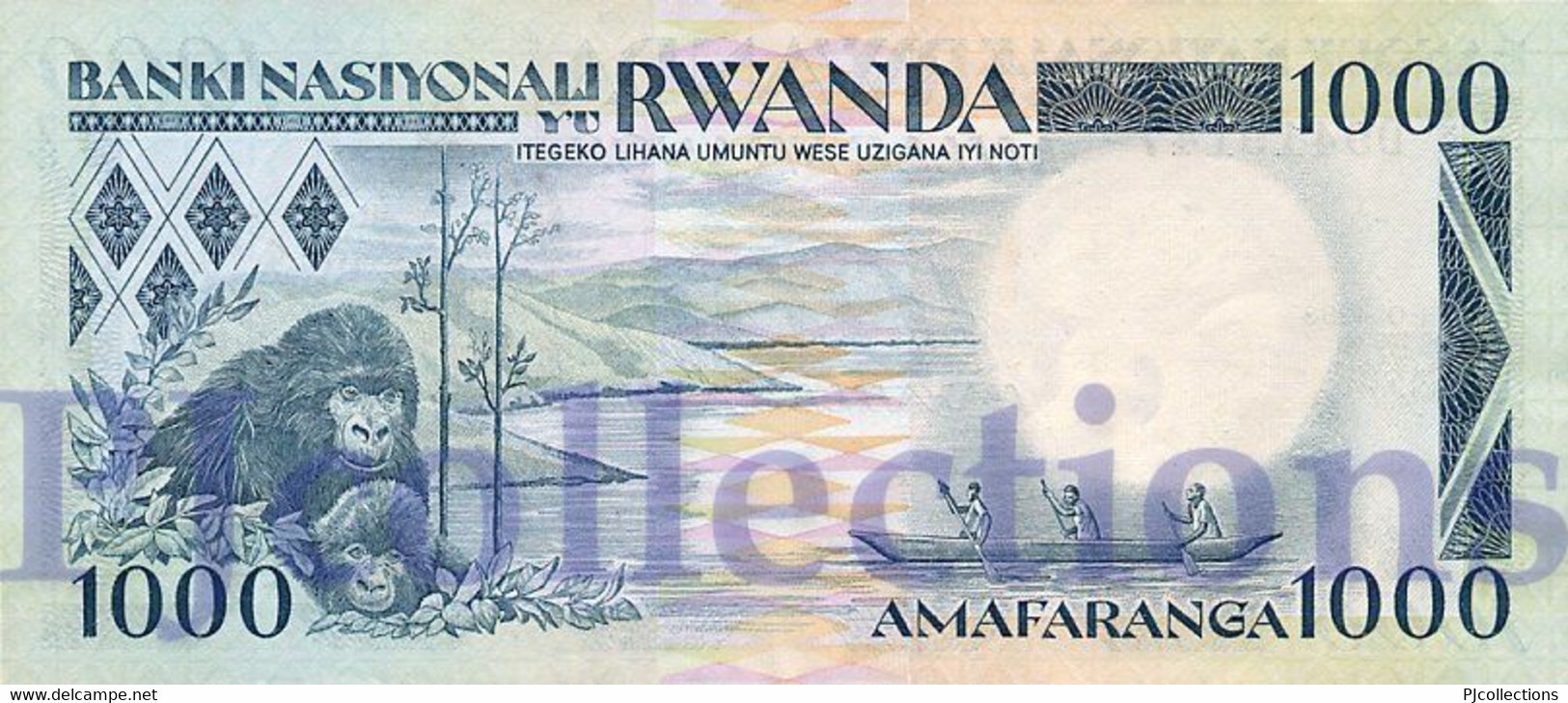 RWANDA 1000 FRANCS 1988 PICK 21a UNC - Rwanda